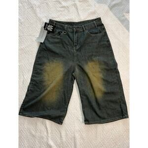 Supermade Distressed "Dirty" denim Shorts Streetwear XXL Grunge Skater